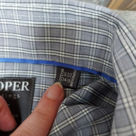 Proper Shirting Mens Classic Fit Shirt White 2 Ply Long Sleeve Size 16.5 - Picture 6 of 6